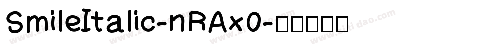 SmileItalic-nRAx0字体转换