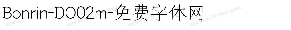 Bonrin-DO02m字体转换