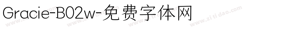 Gracie-B02w字体转换