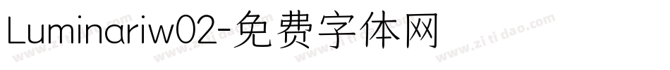 Luminariw02字体转换