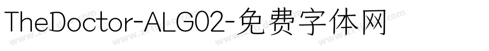 TheDoctor-ALG02字体转换