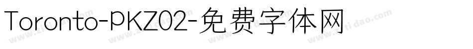 Toronto-PKZ02字体转换