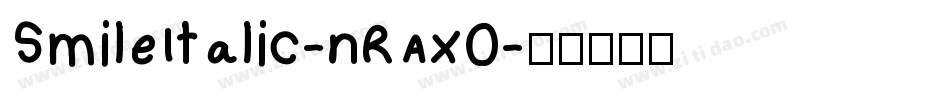 SmileItalic-nRAx0字体转换