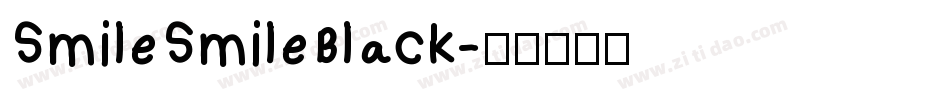 SmileSmileBlack字体转换
