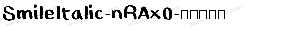 SmileItalic-nRAx0字体转换