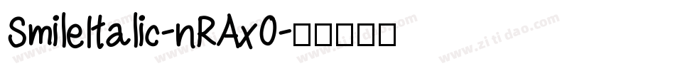 SmileItalic-nRAx0字体转换