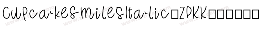 CupcakeSmilesItalic-ZPKK字体转换