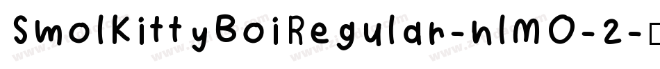 SmolKittyBoiRegular-nlMO-2字体转换