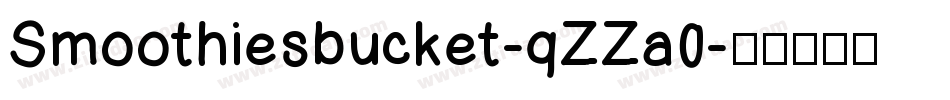 Smoothiesbucket-qZZa0字体转换