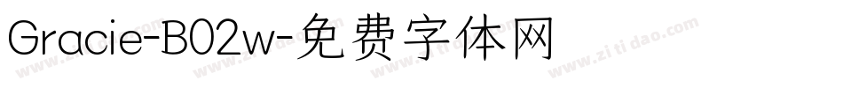 Gracie-B02w字体转换