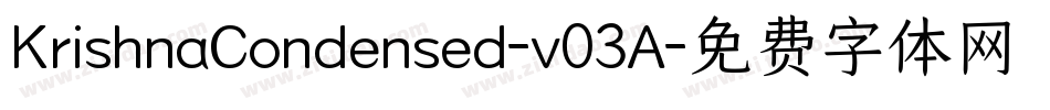 KrishnaCondensed-v03A字体转换