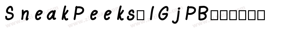 SneakPeeks-1GjPB字体转换