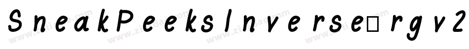 SneakPeeksInverse-rgv2L字体转换