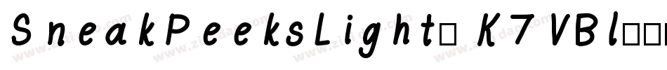 SneakPeeksLight-K7VBl字体转换