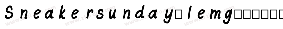Sneakersunday-1emg字体转换