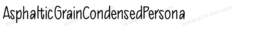 AsphalticGrainCondensedPersonalUseBold-8Y60字体转换
