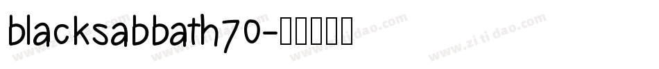 blacksabbath70字体转换