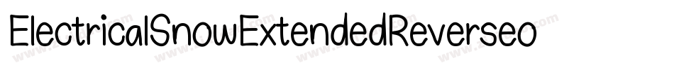 ElectricalSnowExtendedReverseoblique-noDO字体转换