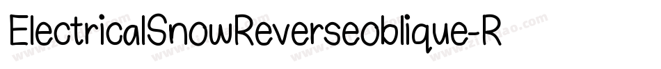 ElectricalSnowReverseoblique-RPnE字体转换