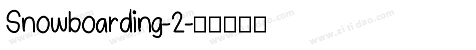 Snowboarding-2字体转换