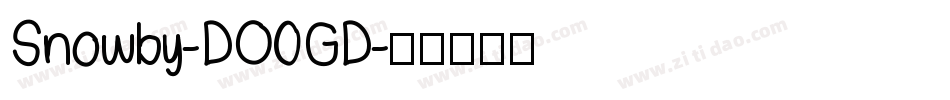 Snowby-DO0GD字体转换