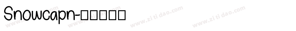 Snowcapn字体转换
