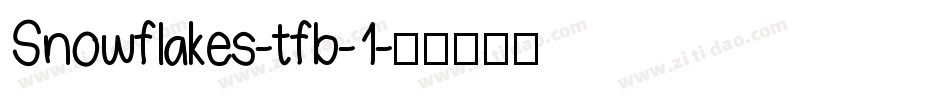 Snowflakes-tfb-1字体转换