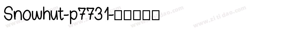 Snowhut-p7731字体转换