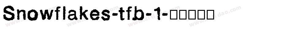 Snowflakes-tfb-1字体转换