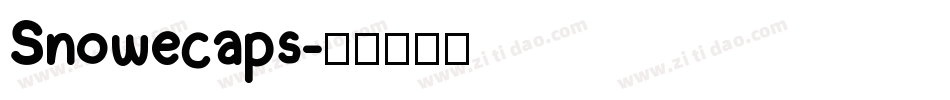 Snowecaps字体转换