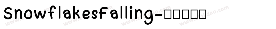 SnowflakesFalling字体转换