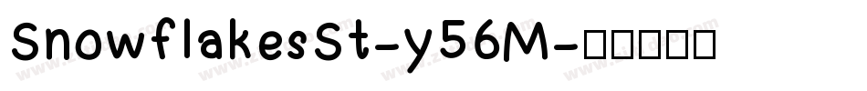 SnowflakesSt-y56M字体转换