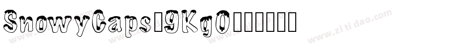 SnowyCaps-9Kg0字体转换