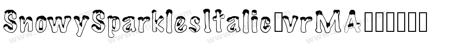 SnowySparklesItalic-vrMA字体转换