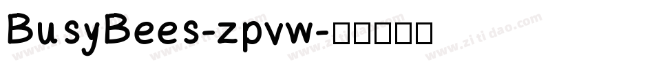 BusyBees-zpvw字体转换