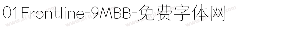 01Frontline-9MBB字体转换