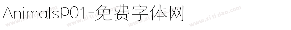 AnimalsP01字体转换
