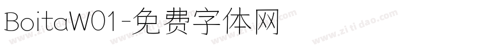 BoitaW01字体转换