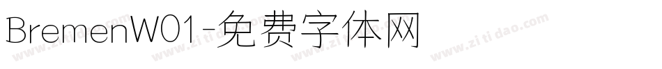 BremenW01字体转换