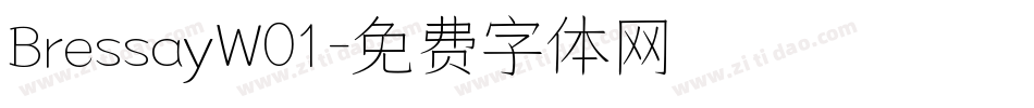 BressayW01字体转换