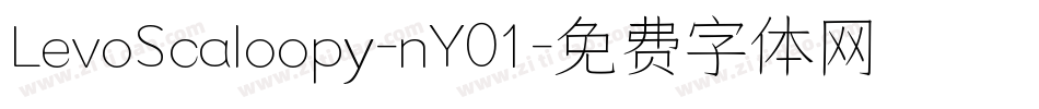 LevoScaloopy-nY01字体转换
