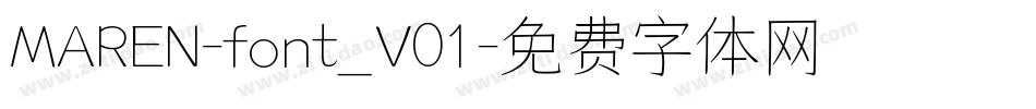 MAREN-font_V01字体转换