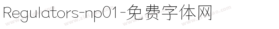Regulators-np01字体转换
