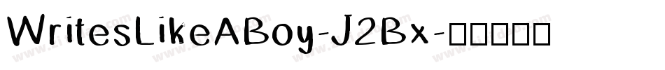 WritesLikeABoy-J2Bx字体转换
