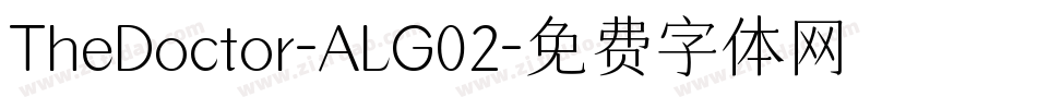TheDoctor-ALG02字体转换