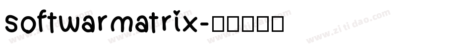 softwarmatrix字体转换