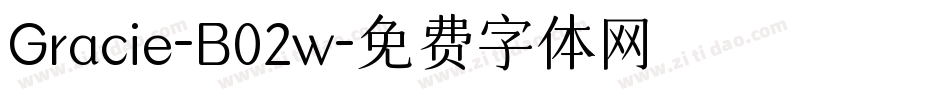 Gracie-B02w字体转换
