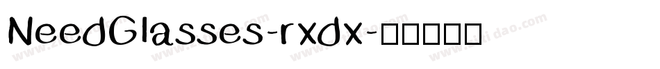 NeedGlasses-rxdx字体转换