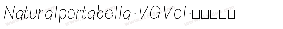 Naturalportabella-VGVol字体转换