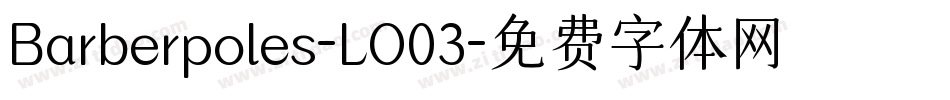 Barberpoles-LO03字体转换